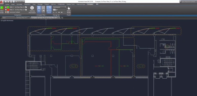 autocad 2019 - dwg compare