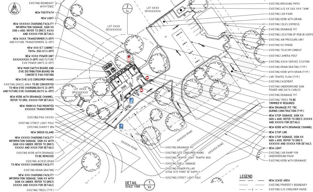 EV Charging Stations - Drafting Services - Cadonia